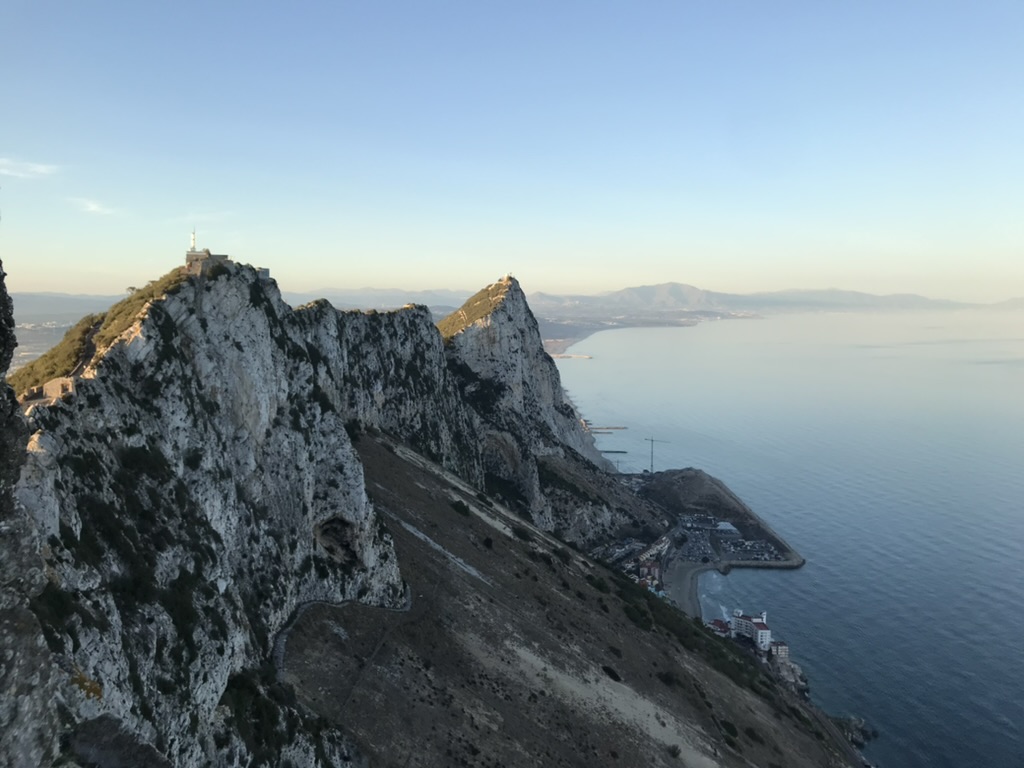 ジブラルタルロックの頂上からの景色