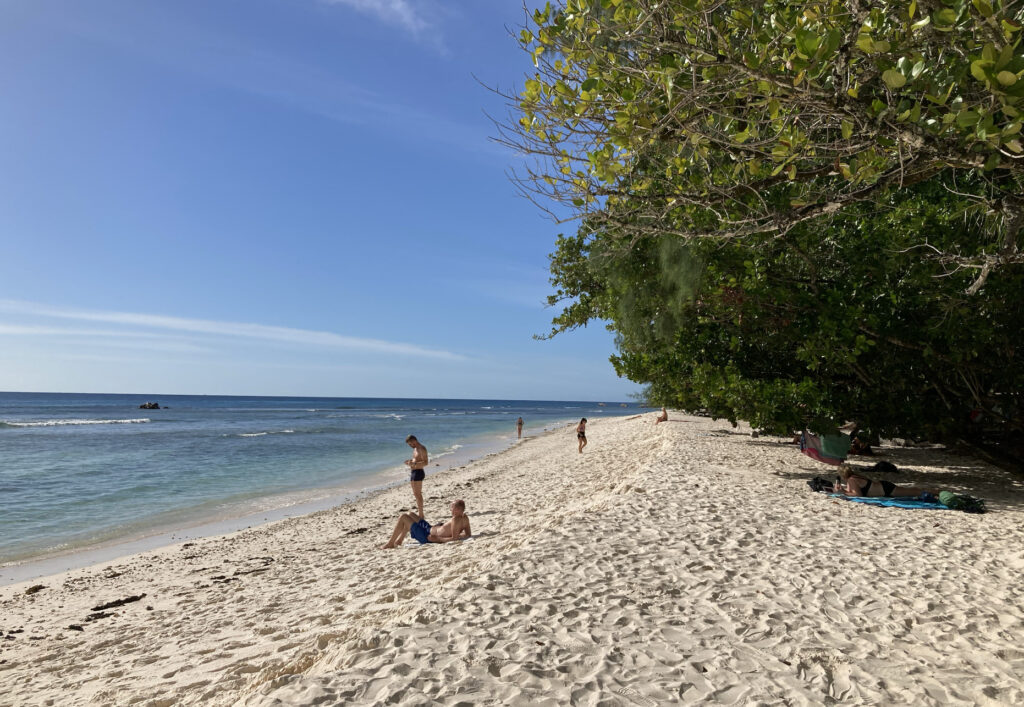 Anse severe beach villa前のビーチ